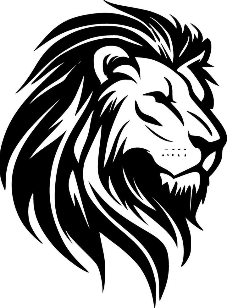 Lion - minimaliste et plat logo - vecteur illustration