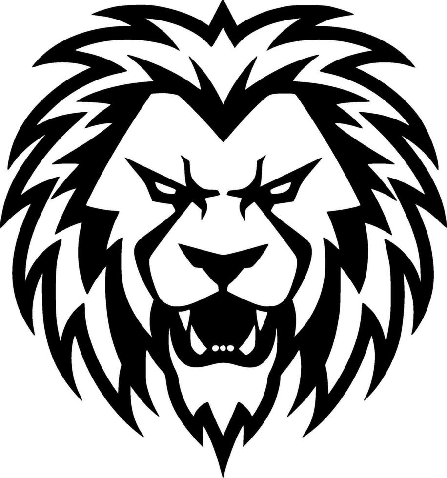 Lion - minimaliste et plat logo - vecteur illustration