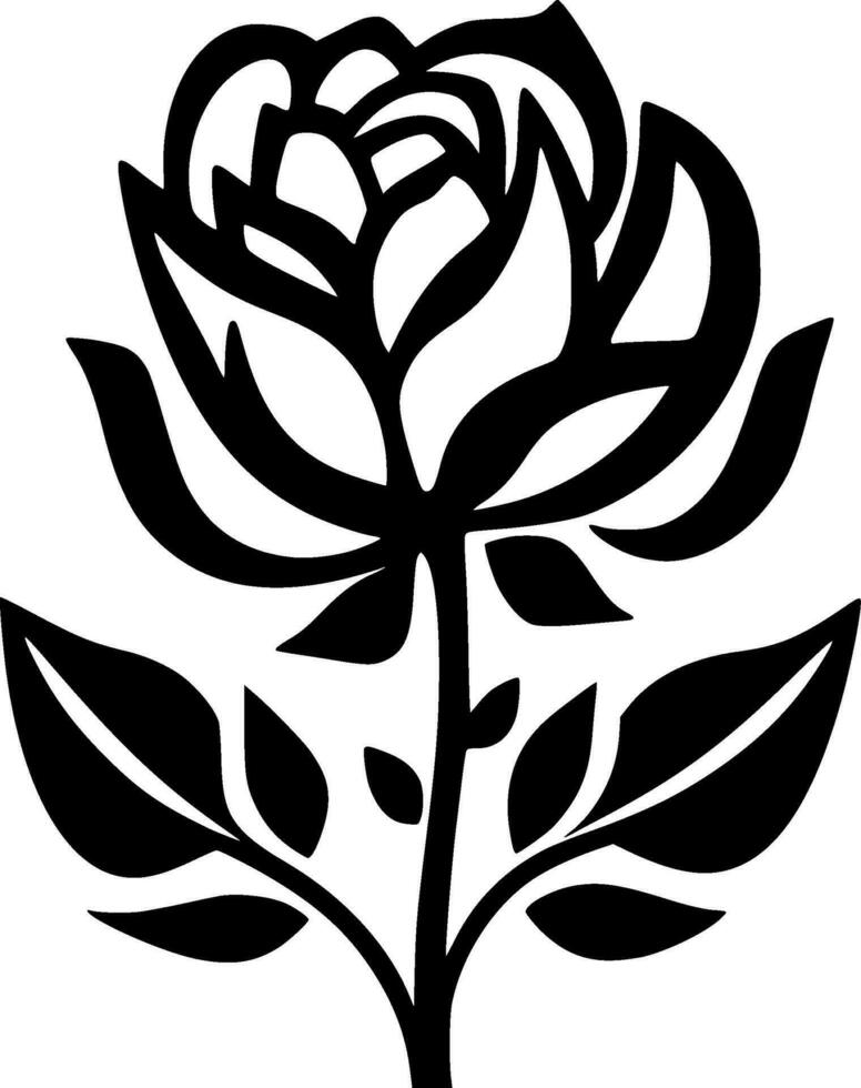 fleur - minimaliste et plat logo - vecteur illustration