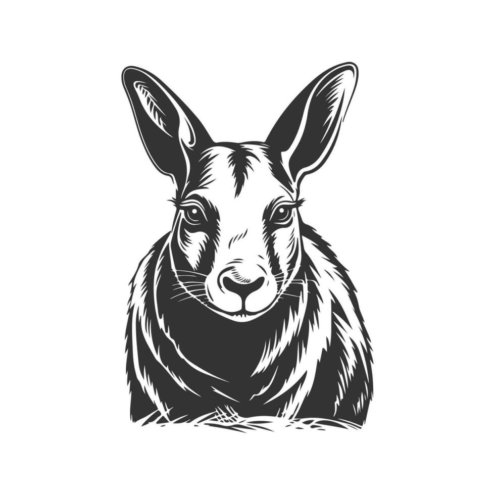 Aardvark, ancien logo ligne art concept noir et blanc couleur, main tiré illustration vecteur