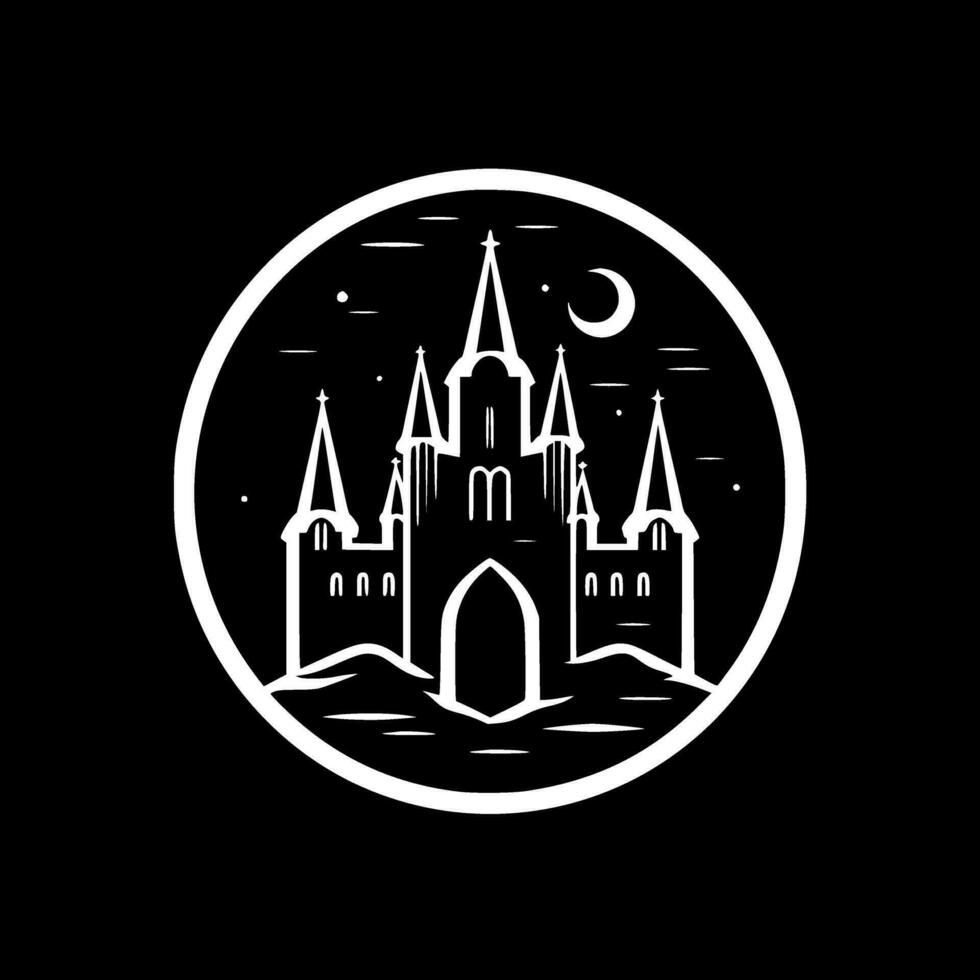 gothique - minimaliste et plat logo - vecteur illustration