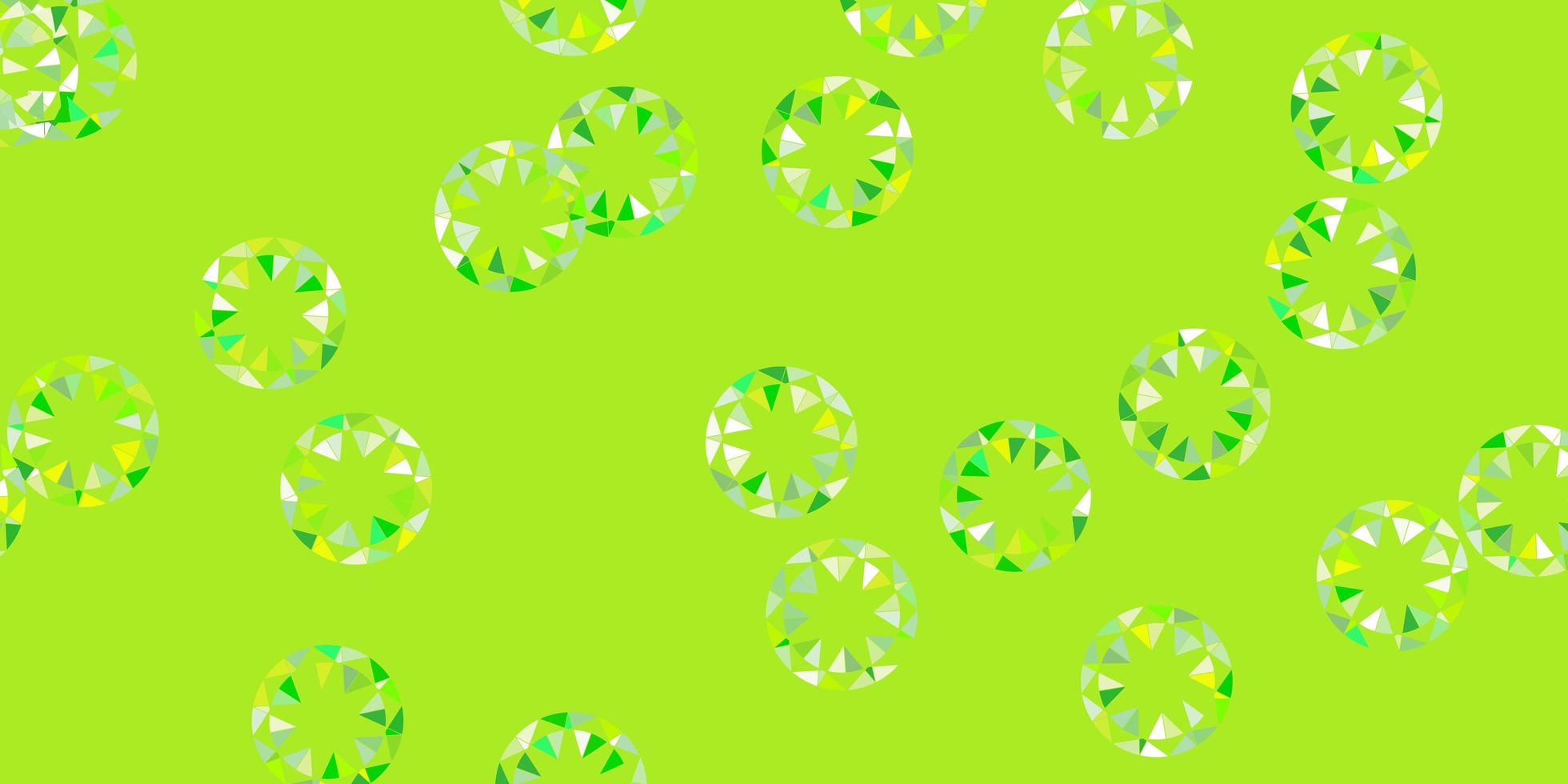 disposition vectorielle jaune vert clair avec des formes de cercle vecteur