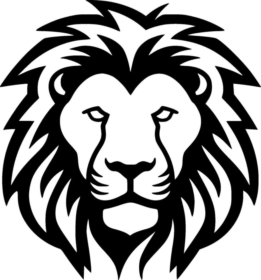 Lion - minimaliste et plat logo - vecteur illustration