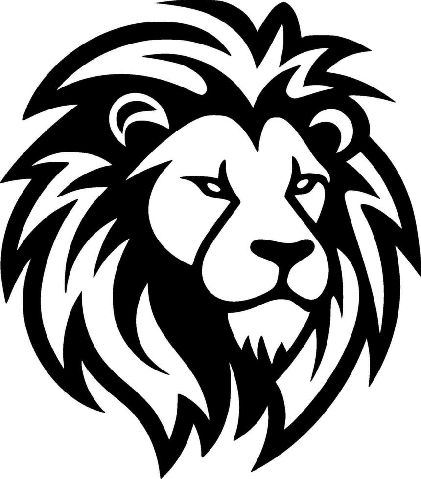 Lion - minimaliste et plat logo - vecteur illustration