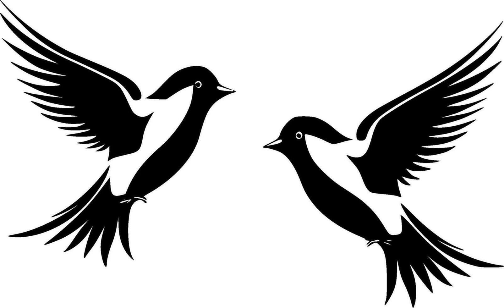des oiseaux - haute qualité vecteur logo - vecteur illustration idéal pour T-shirt graphique