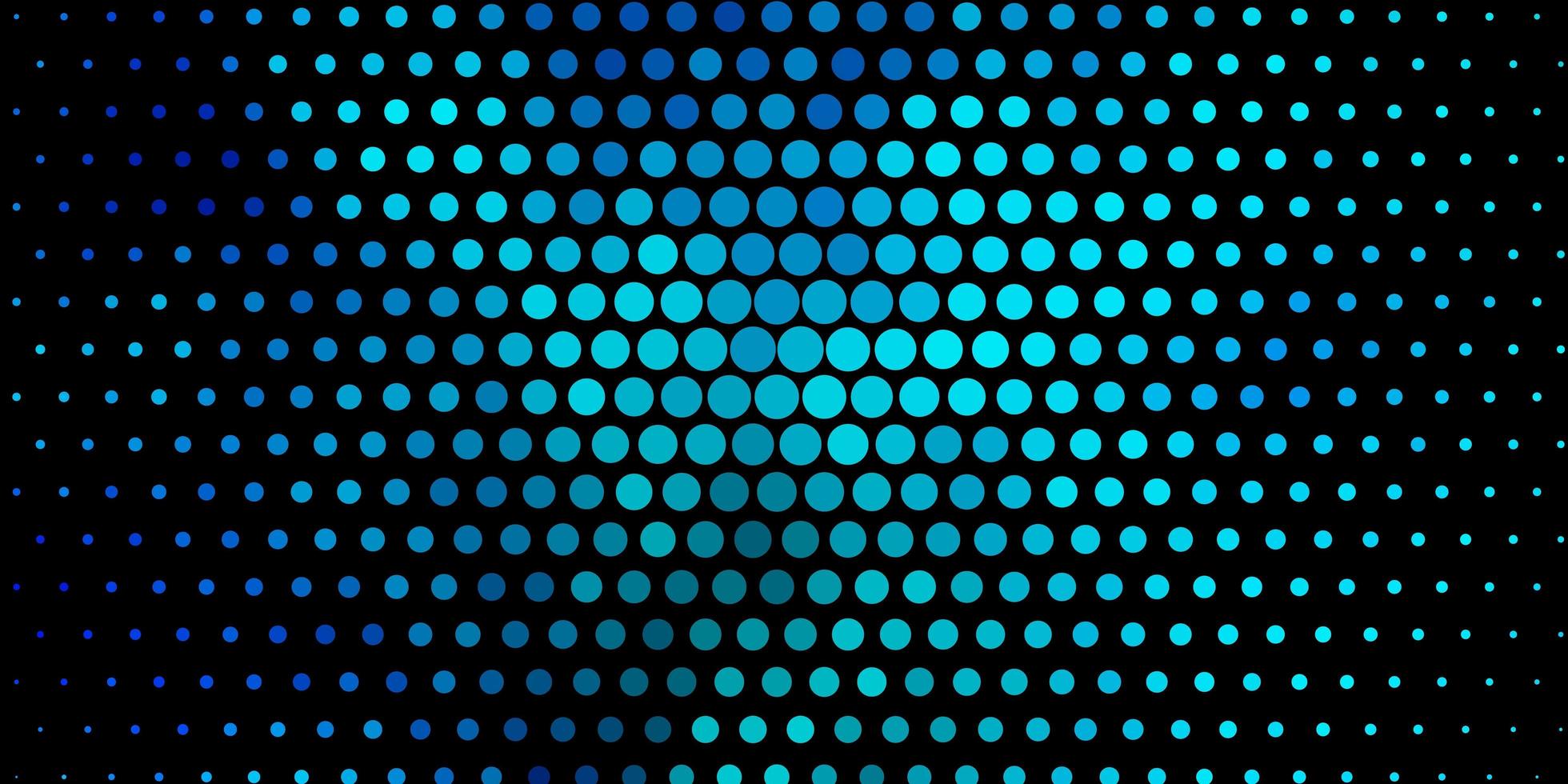 texture vecteur bleu foncé avec des disques paillettes illustration abstraite avec motif de gouttes colorées pour rideaux de fonds d'écran