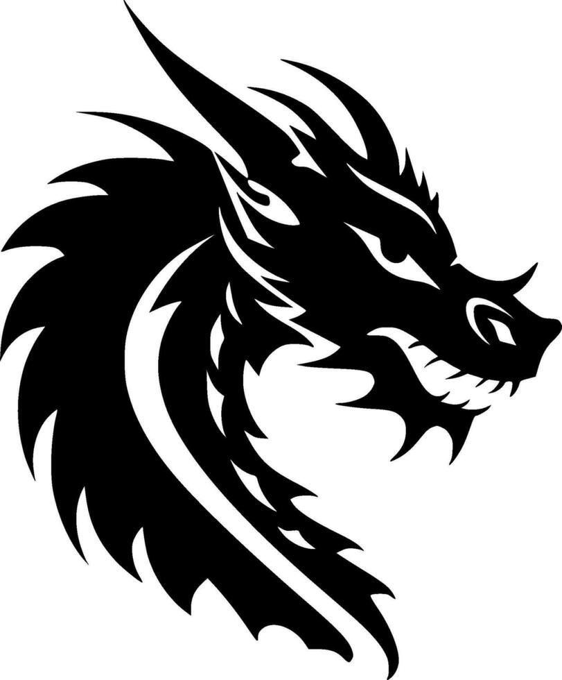 dragon, minimaliste et Facile silhouette - vecteur illustration