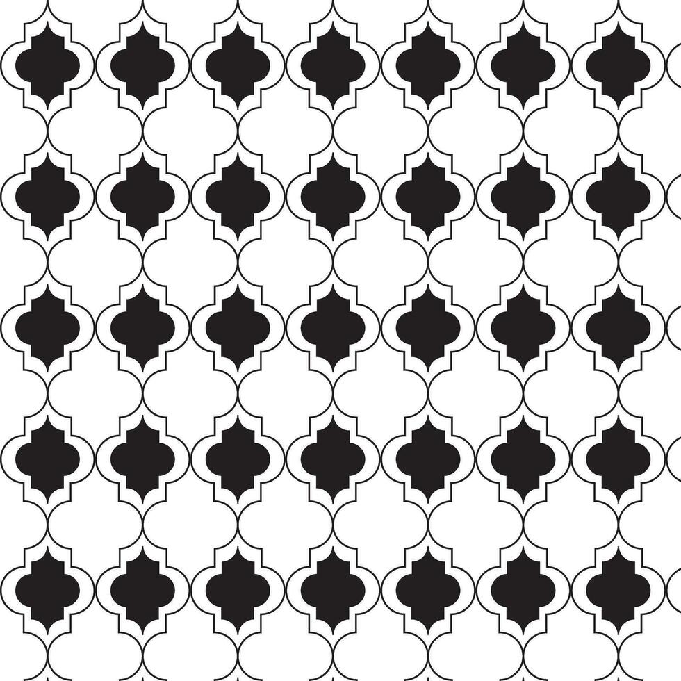abstrait géométrique noir arabe élégant répéter modèle art vecteur