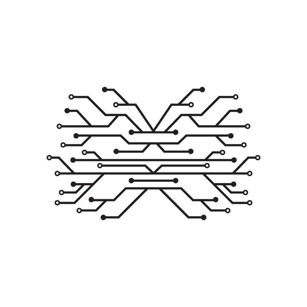 modèle de conception d & # 39; illustration vectorielle circuit vecteur