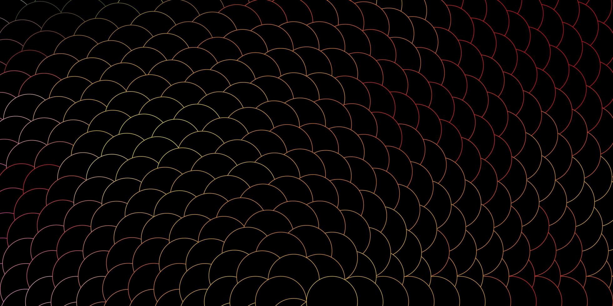 motif vectoriel multicolore foncé avec des sphères abstraites de disques colorés sur un motif de fond dégradé simple pour les rideaux de papiers peints