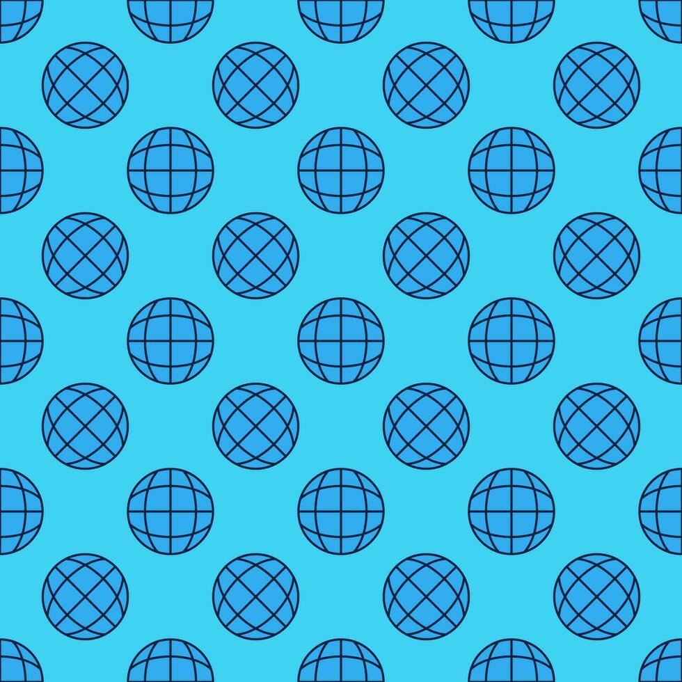 globe vecteur monde concept bleu sans couture modèle