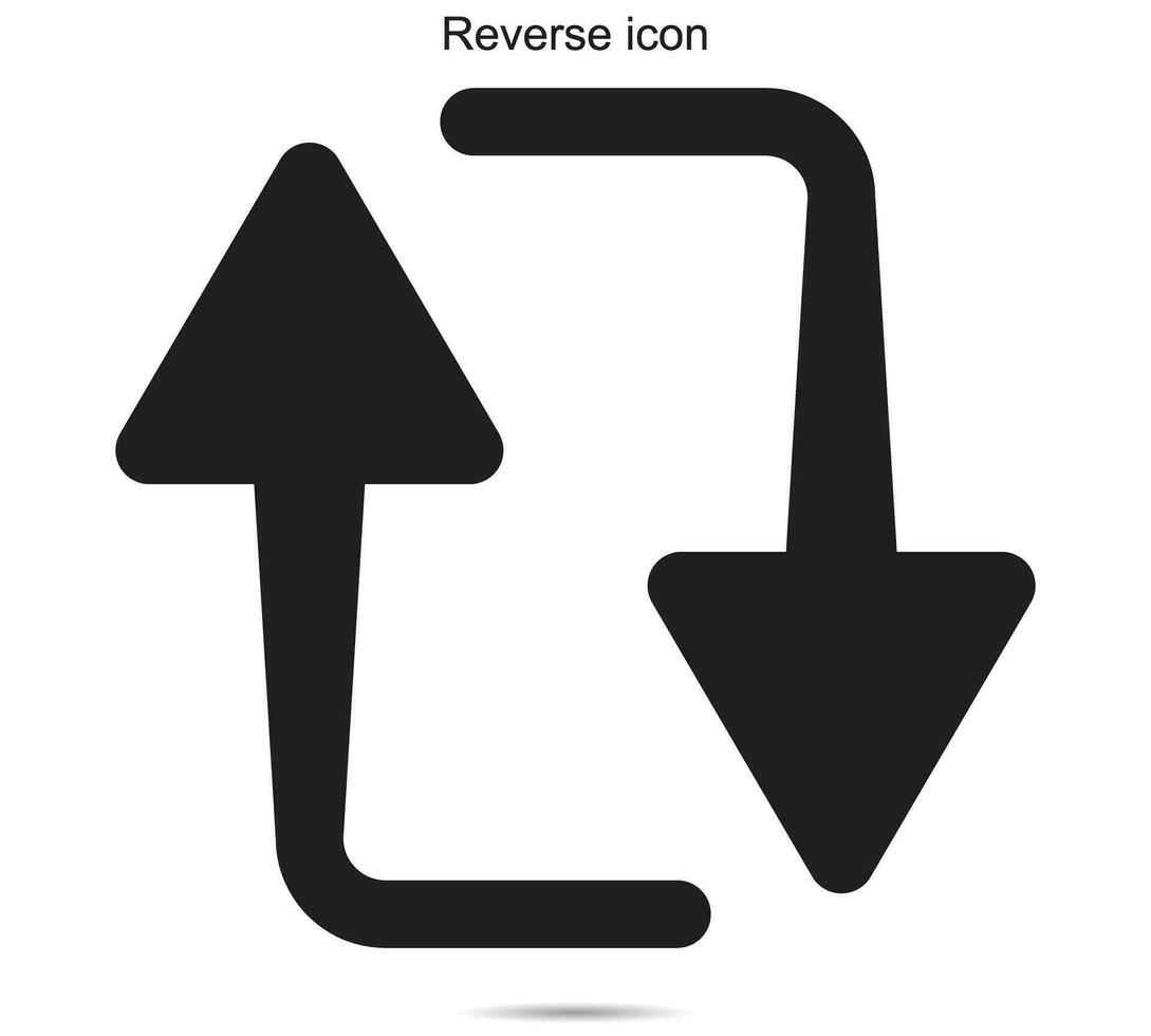 sens inverse icône, vecteur illustration.