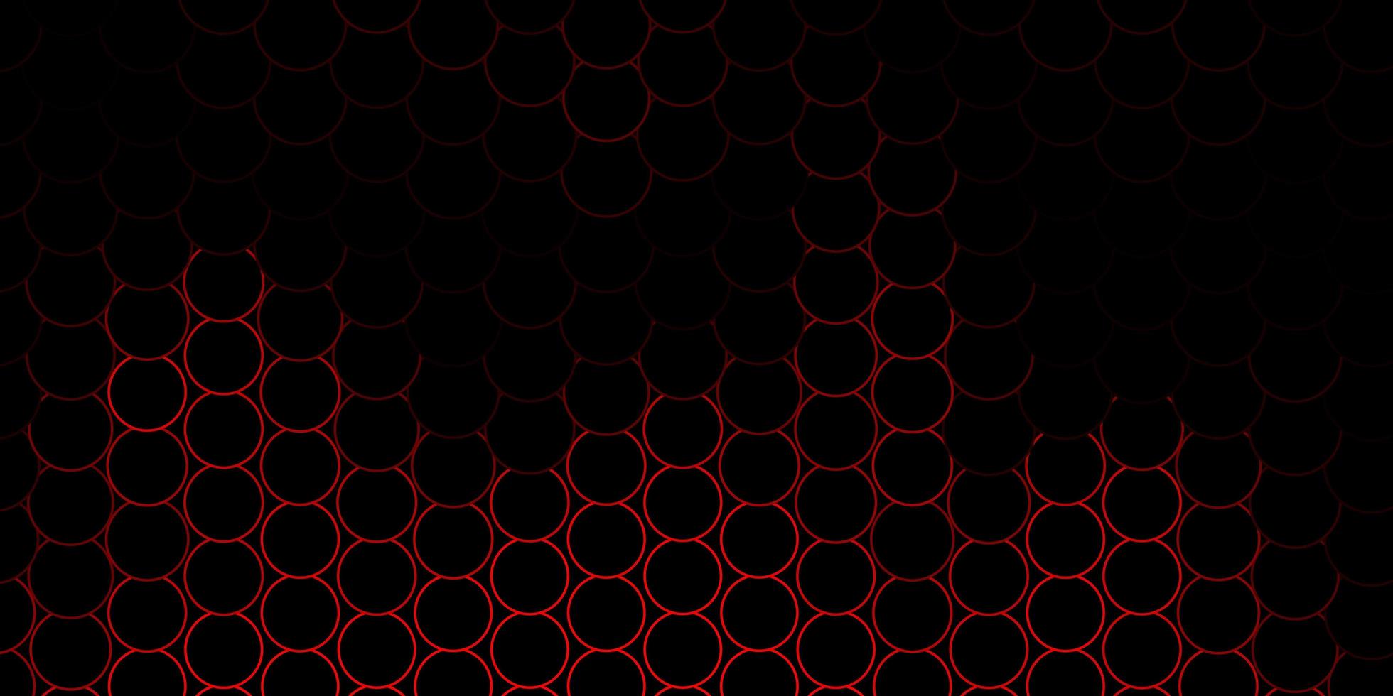 toile de fond vecteur rouge foncé avec des points abstraits disques colorés sur un motif de fond dégradé simple pour les sites Web