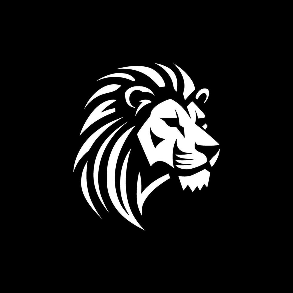 Lion - minimaliste et plat logo - vecteur illustration