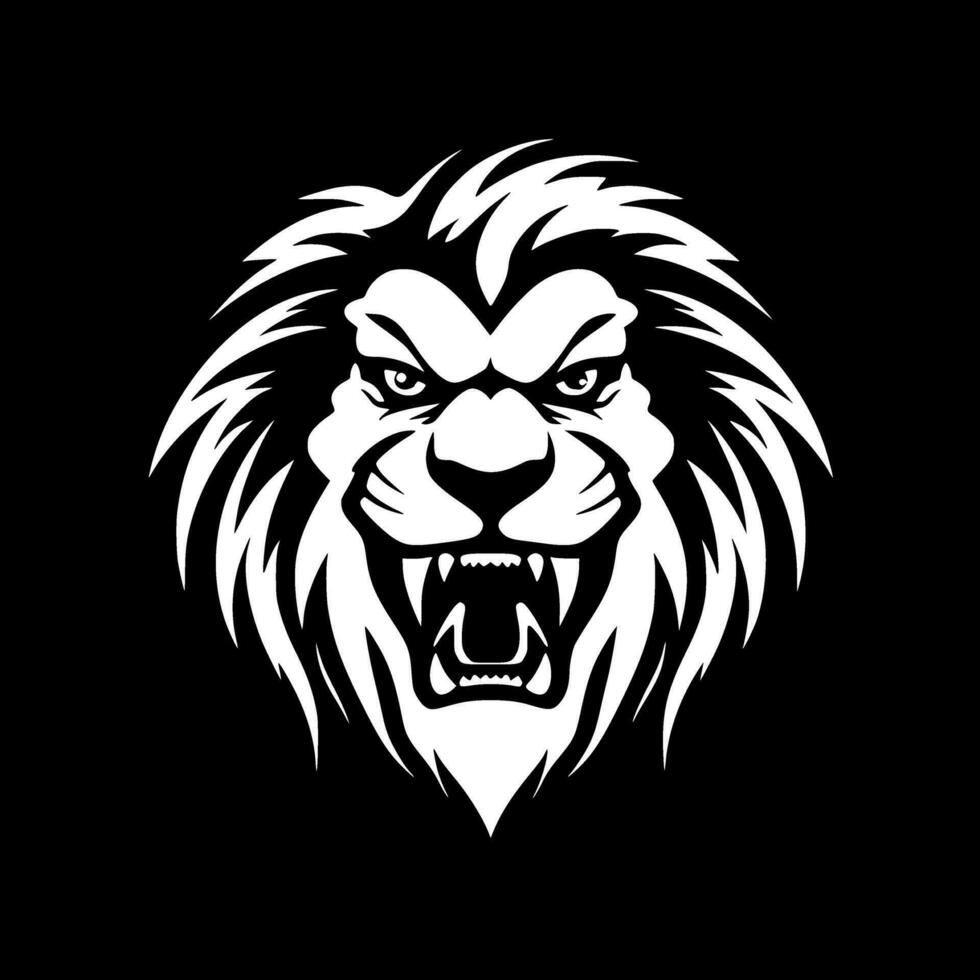 Lion - minimaliste et plat logo - vecteur illustration
