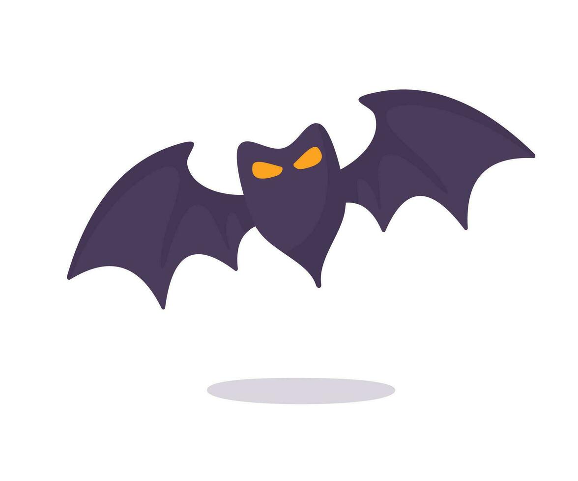 vampire chauve souris dessin animé effrayant fantôme chauve souris du sang sur Halloween vecteur