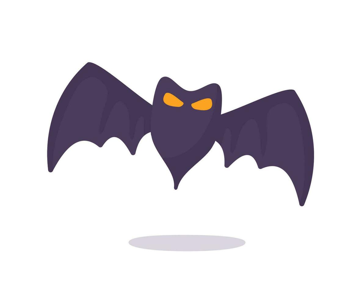 vampire chauve souris dessin animé effrayant fantôme chauve souris du sang sur Halloween vecteur