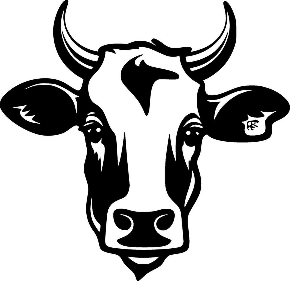 vache - minimaliste et plat logo - vecteur illustration