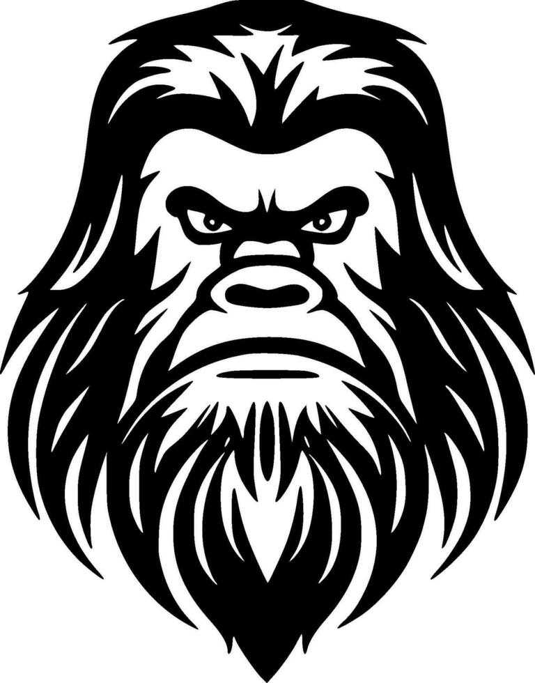 bigfoot - minimaliste et plat logo - vecteur illustration