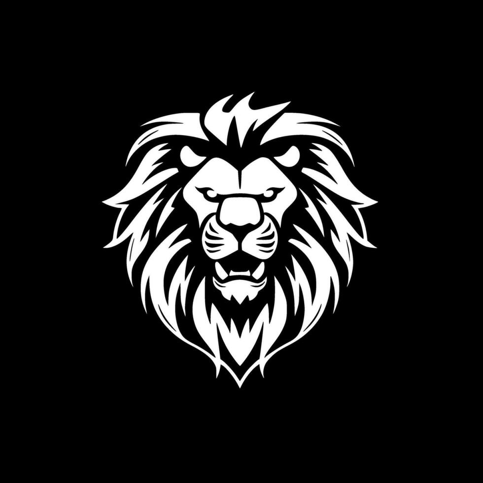 Lion - minimaliste et plat logo - vecteur illustration