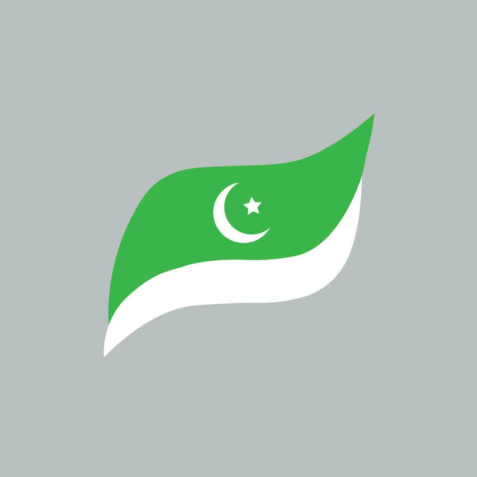 Pakistan drapeau content indépendance journée vecteur
