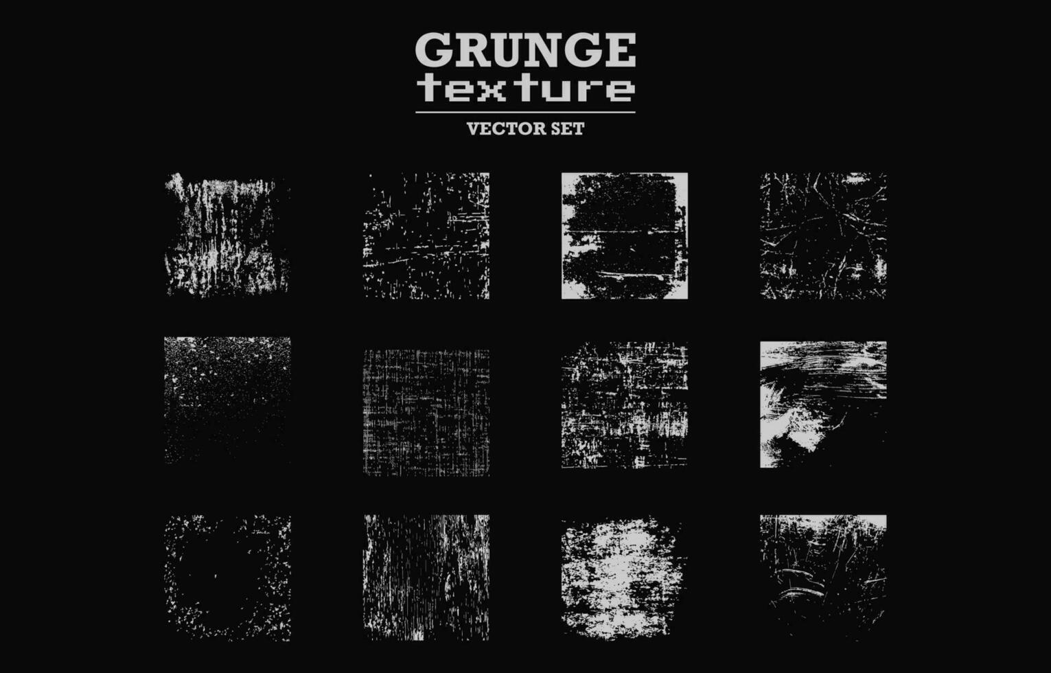 grunge texture vecteur ensemble