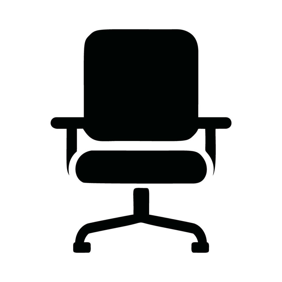 chaise icône silhouette logo vecteur