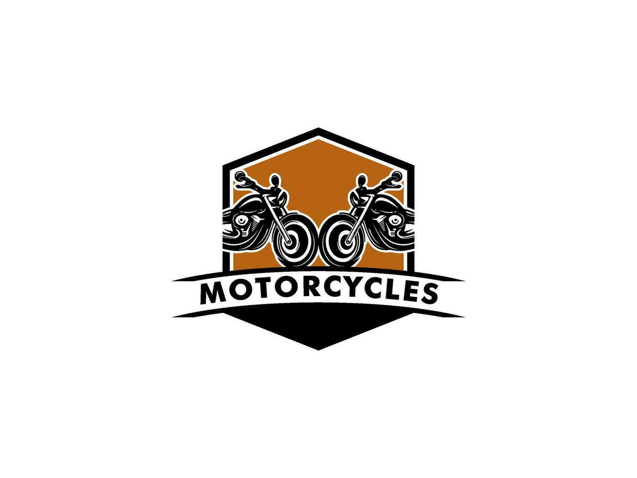 moto ancien avec aile logo concept dans noir et blanc couleurs