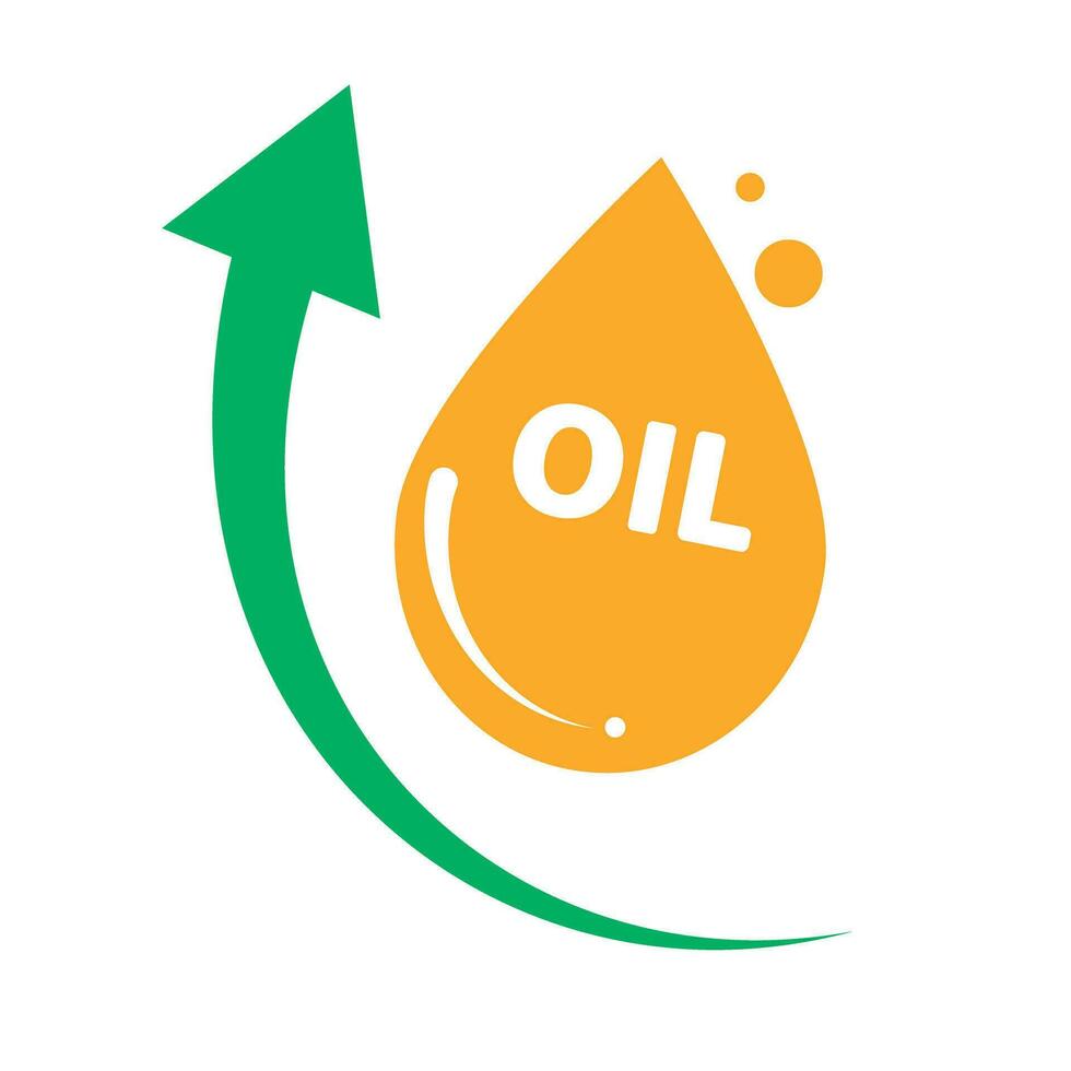 pétrole prix planant icône. augmenter dans le prix de de l'essence et huile. vecteur. vecteur