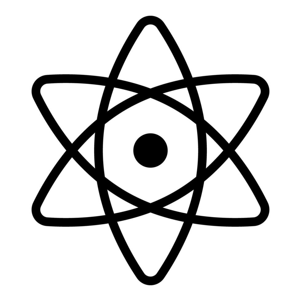 atomique icône. science. circonférentiel électrons. vecteur. vecteur
