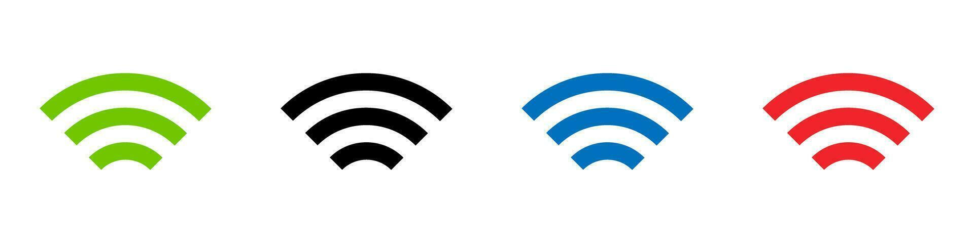 icône ensemble pour radio vagues. l'Internet la communication et Wifi. vecteur. vecteur