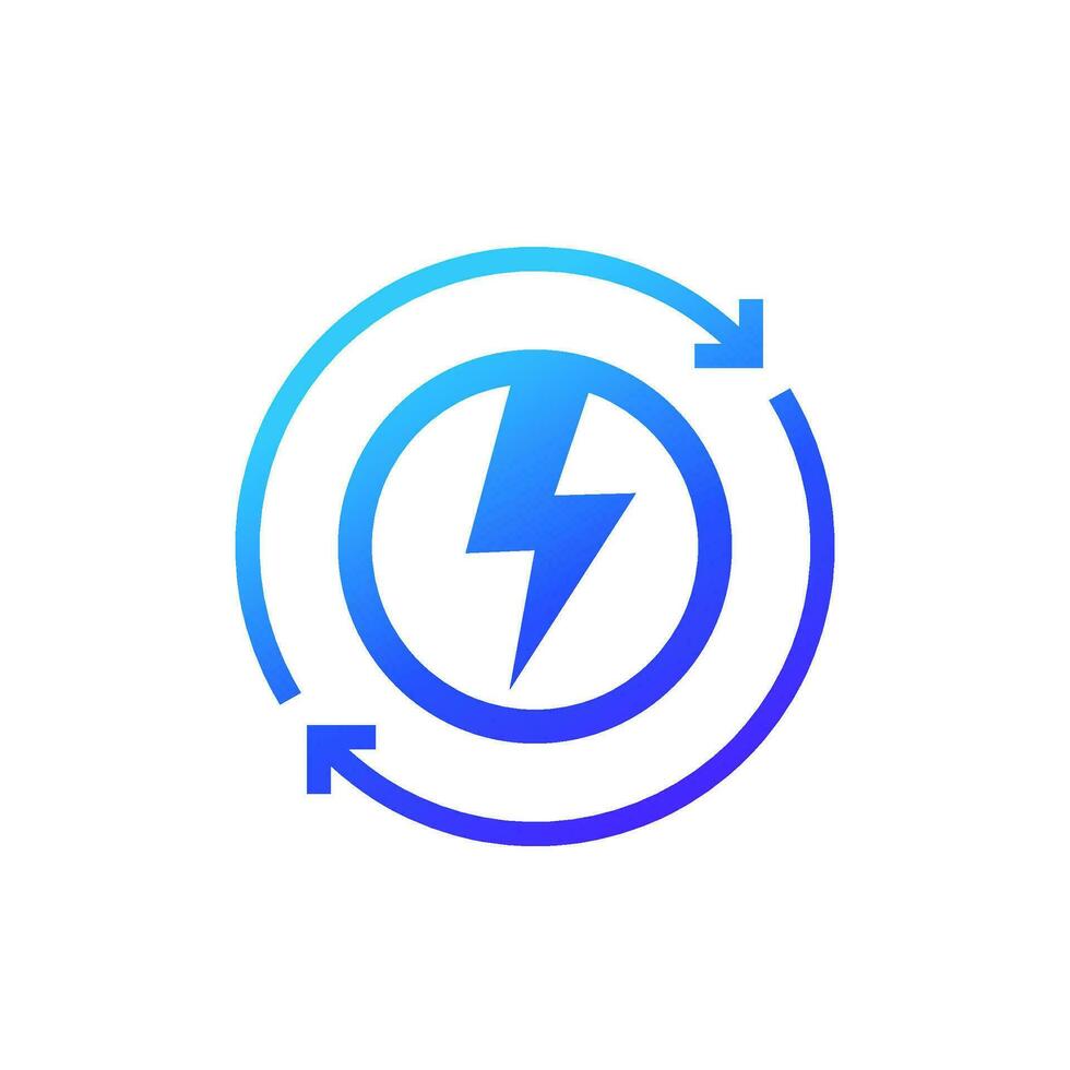 recharger icône, électrique chargeur vecteur