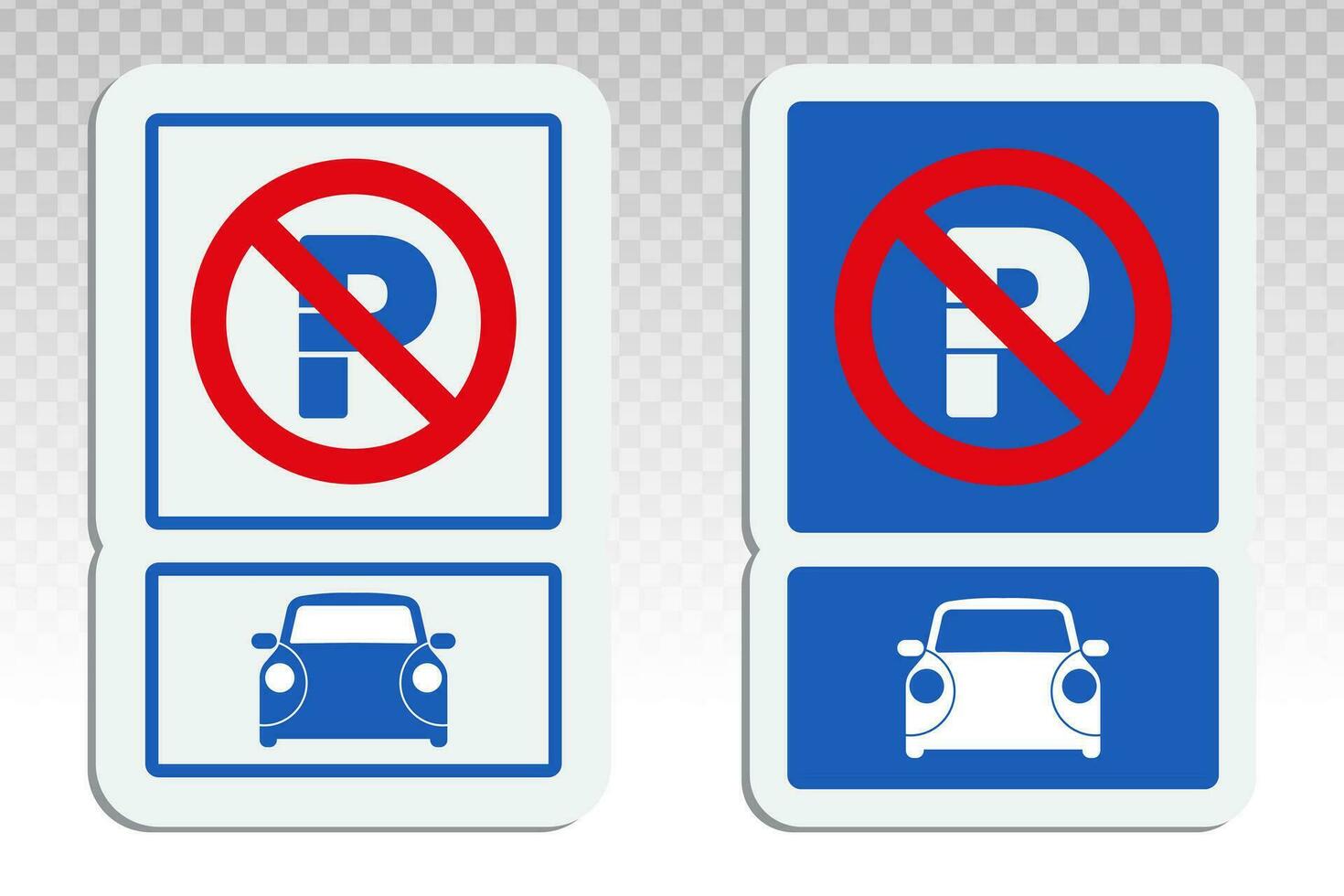 non parking marque panneaux - avec Capitale p plat vecteur icône pour Véhicules circulation applications et sites Internet