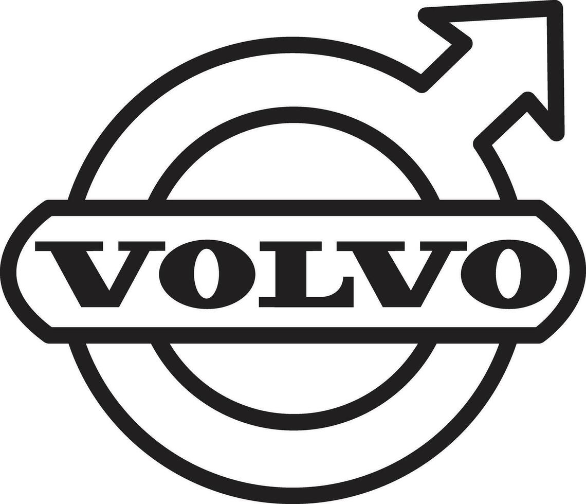 Ankara turkiye 19 juillet 2023 volvo voiture marque logo marque vecteur