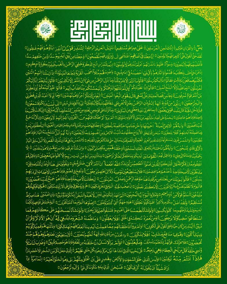 arabe calligraphie conception, de le Coran dans le Nom de Allah, plus gracieux, plus miséricordieux. pour bannière toile de fond conception etc vecteur