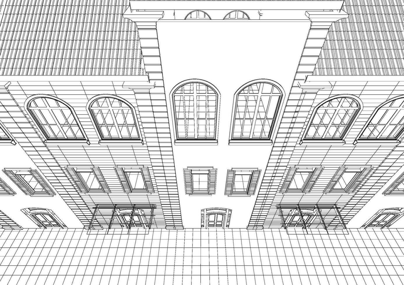 3d illustration du projet de construction vecteur