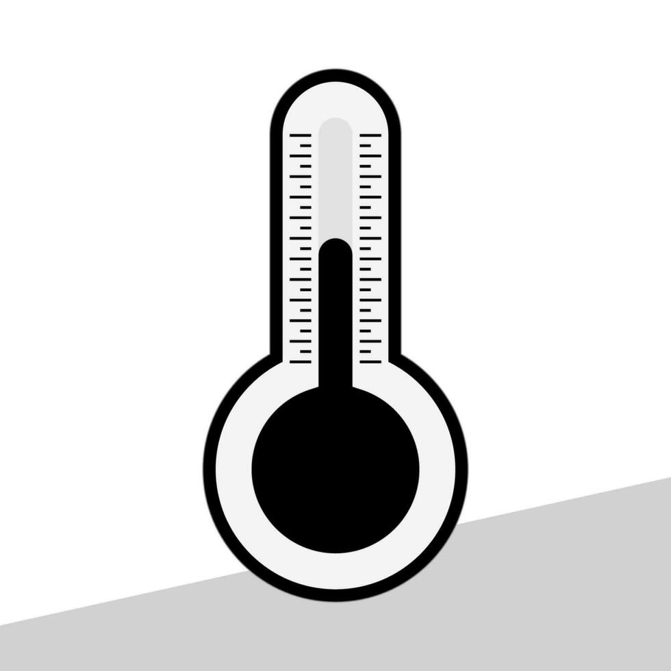 thermomètre icône dans vecteur forme isolé sur une blanc Contexte
