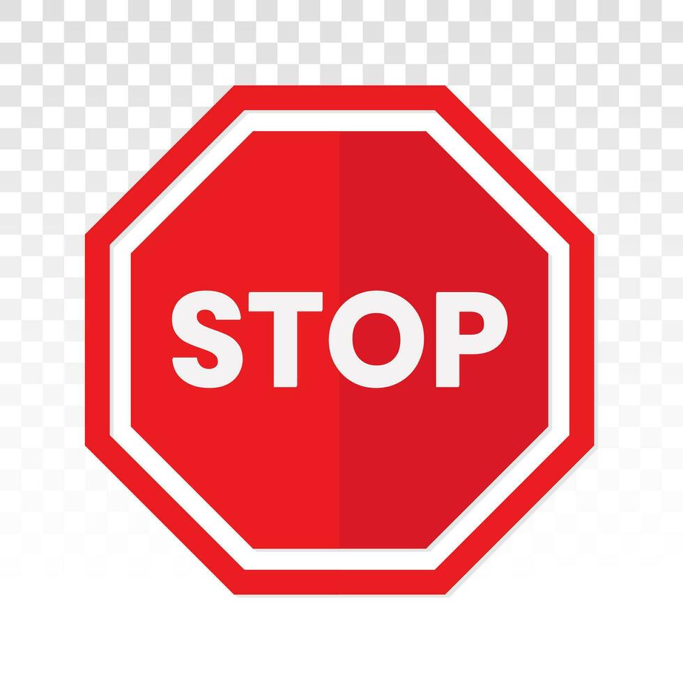 rouge Arrêtez signe icône avec texte Arrêtez pour applications ou sites Internet vecteur