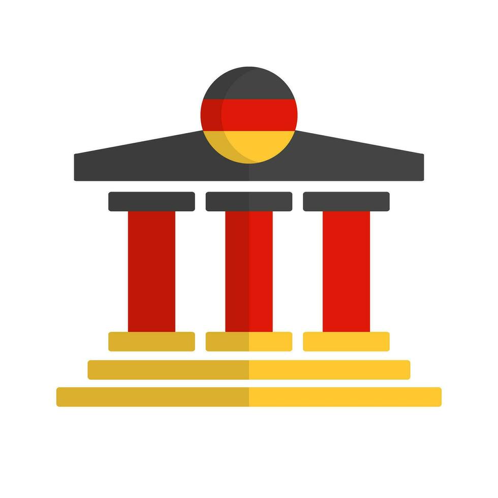 deutsche banque icône. banque de Allemagne. vecteur. vecteur