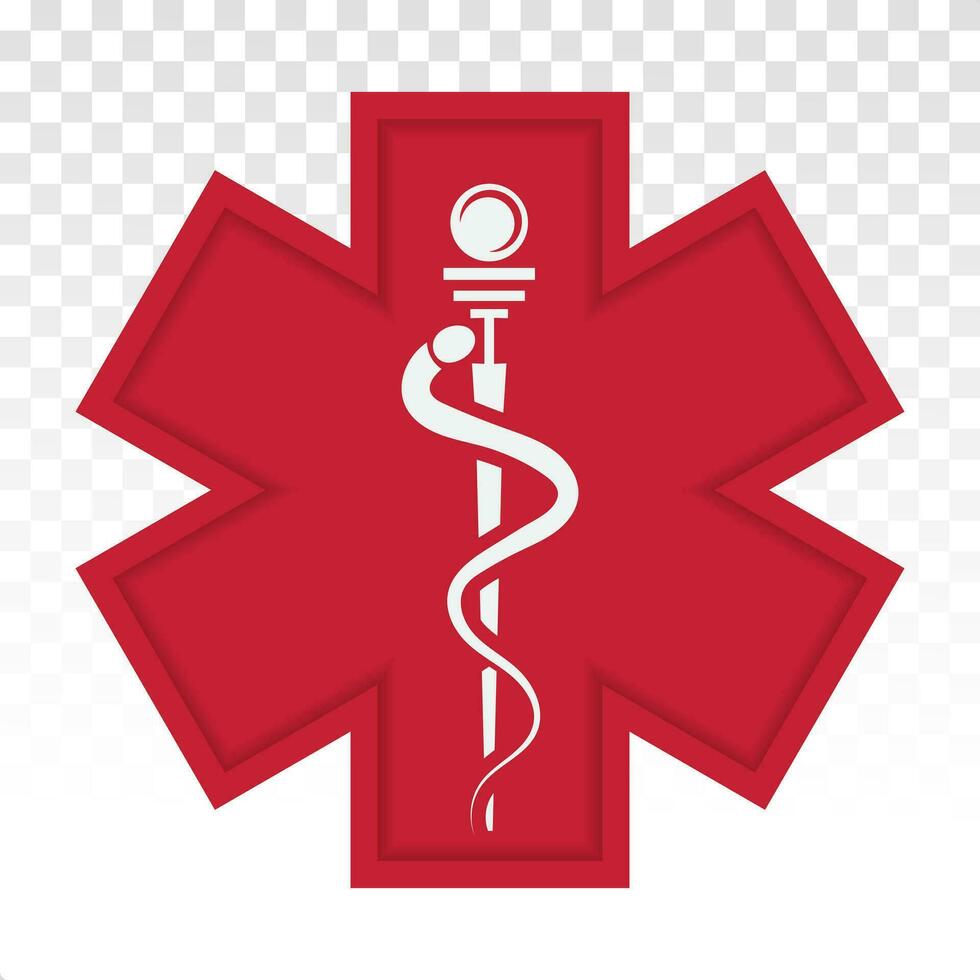 médical alerte urgence ou ems plat icône pour applications et sites Internet vecteur