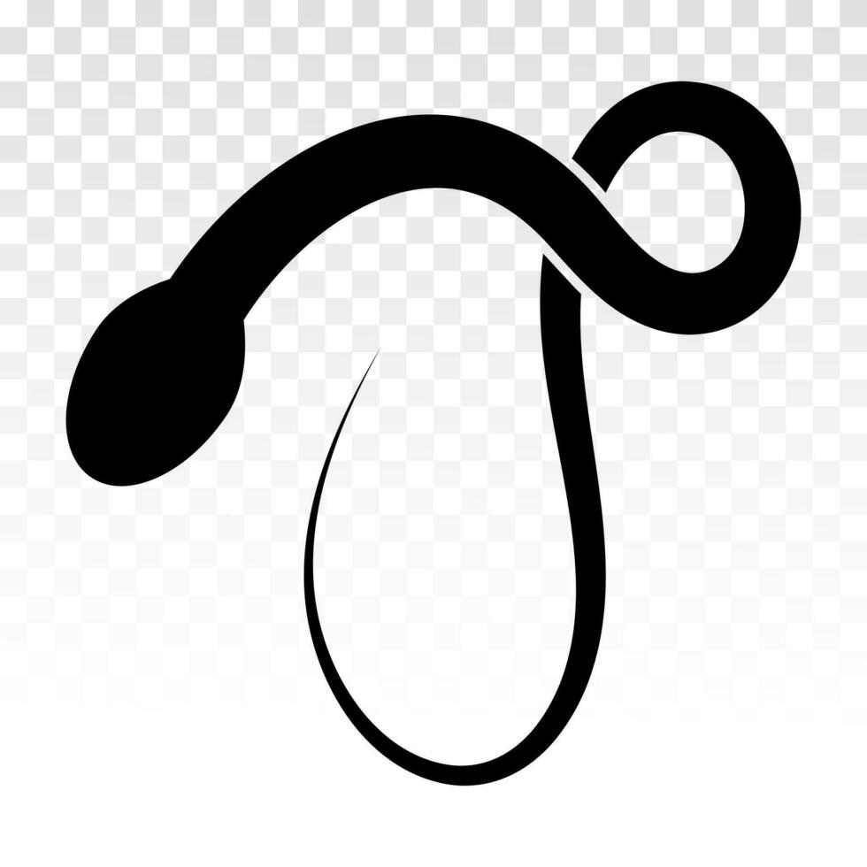 reptile serpent ou serpent plat icône pour animal applications et sites Internet vecteur