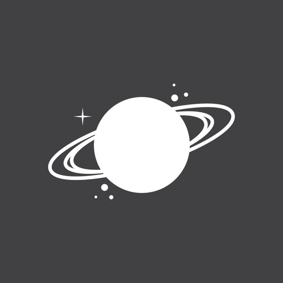 une Saturne planète symbole vecteur illustration