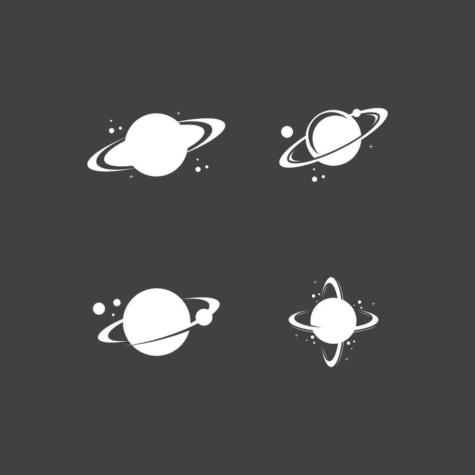 une Saturne planète symbole vecteur illustration