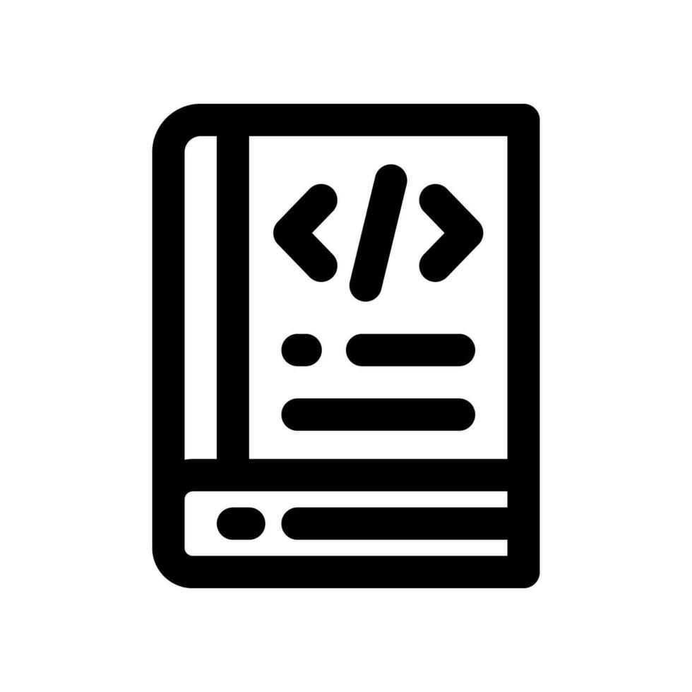 codage livre icône. vecteur icône pour votre site Internet, mobile, présentation, et logo conception.