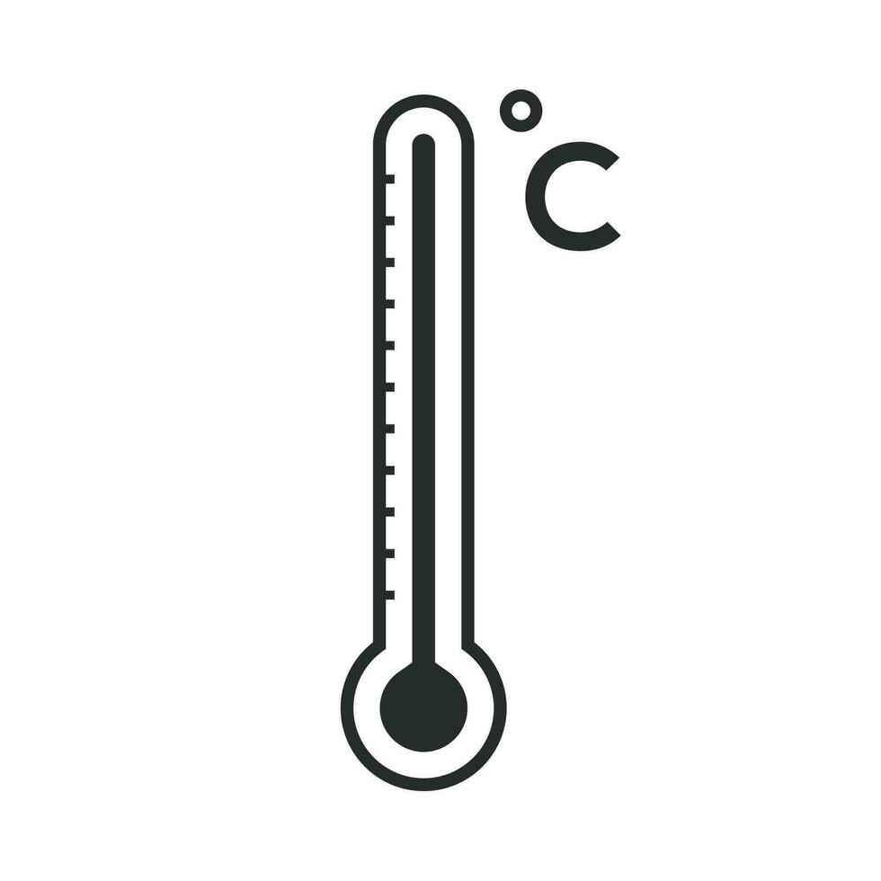 thermomètre icône graphique vecteur conception illustration