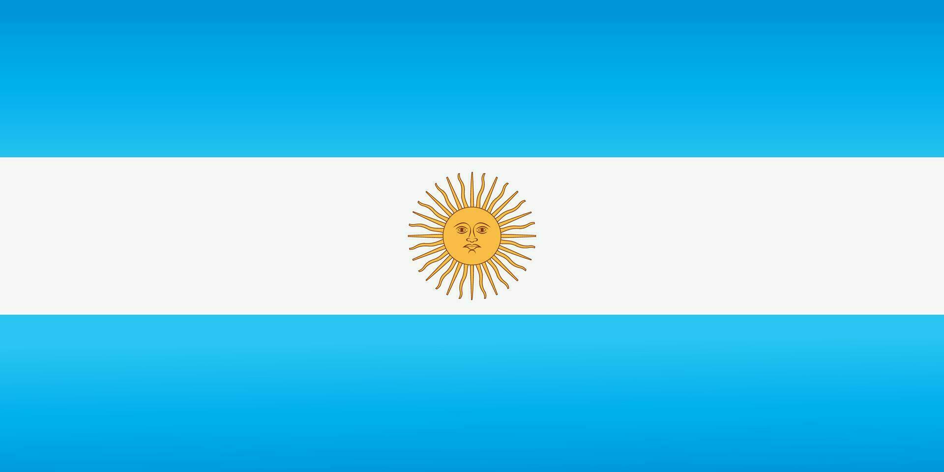 Argentine drapeau avec officiel couleurs. vecteur