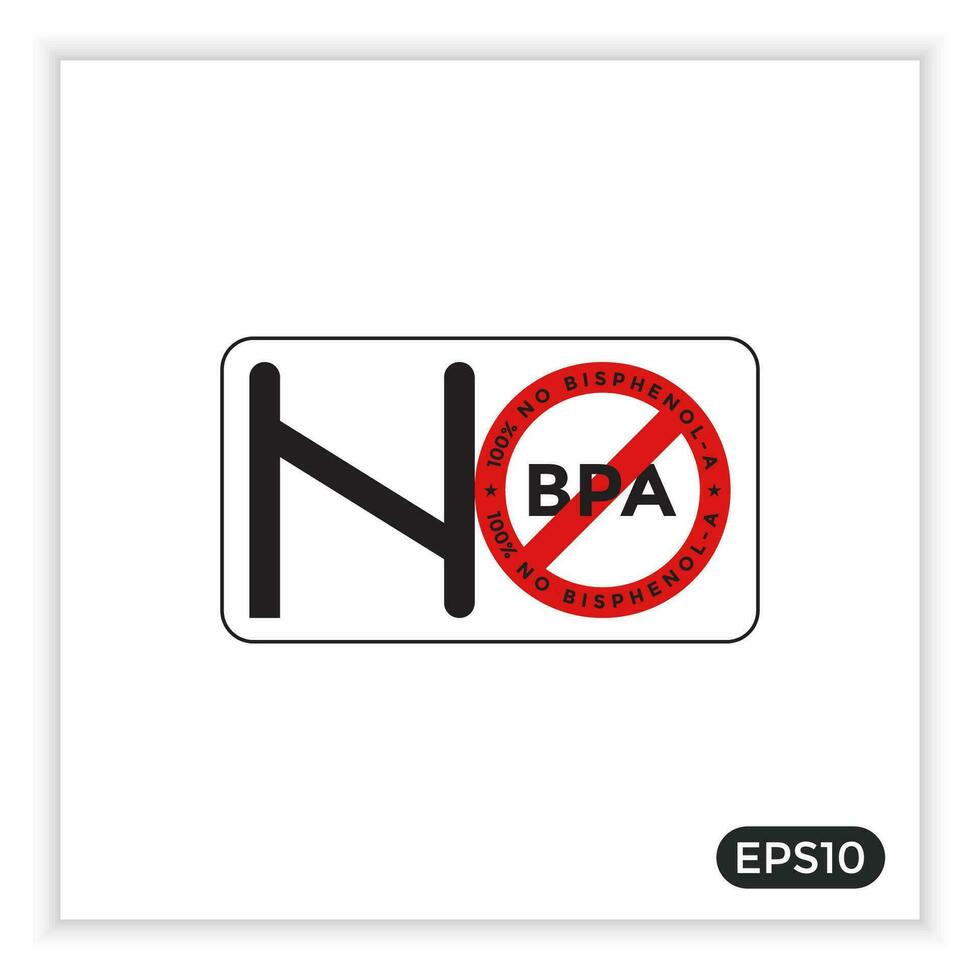 bpa gratuit étiquette vecteur