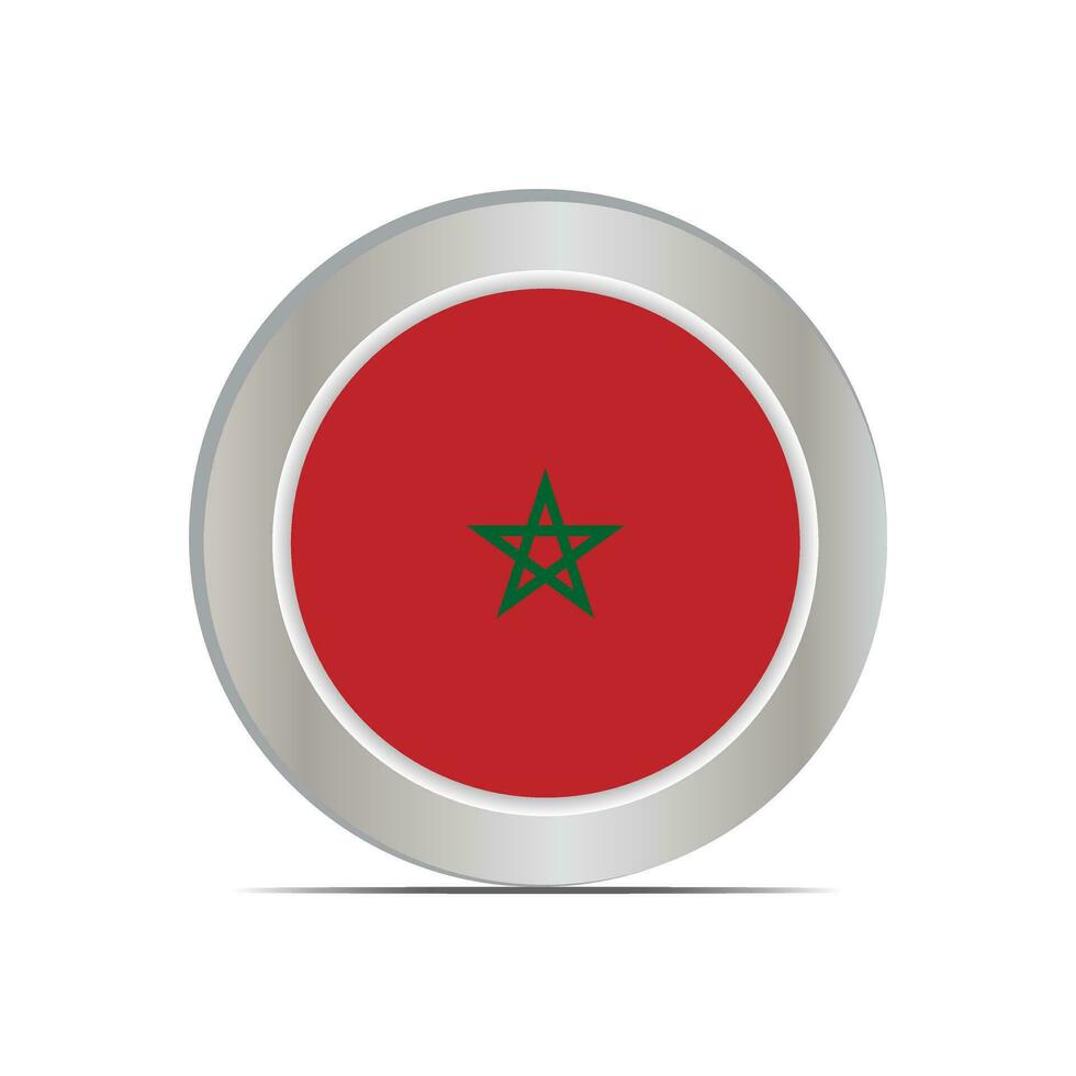 le drapeau de le Royaume de Maroc est isolé dans officiel couleurs. vecteur