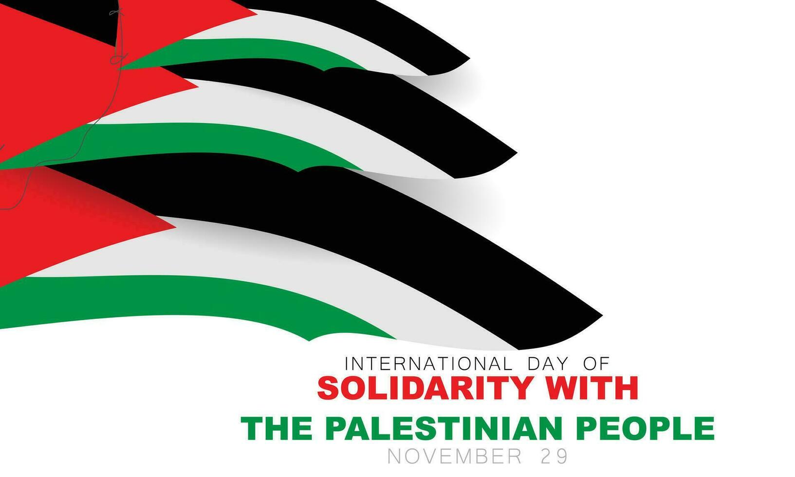 international journée de solidarité avec le palestinien personnes. arrière-plan, bannière, carte, affiche, modèle. vecteur illustration.