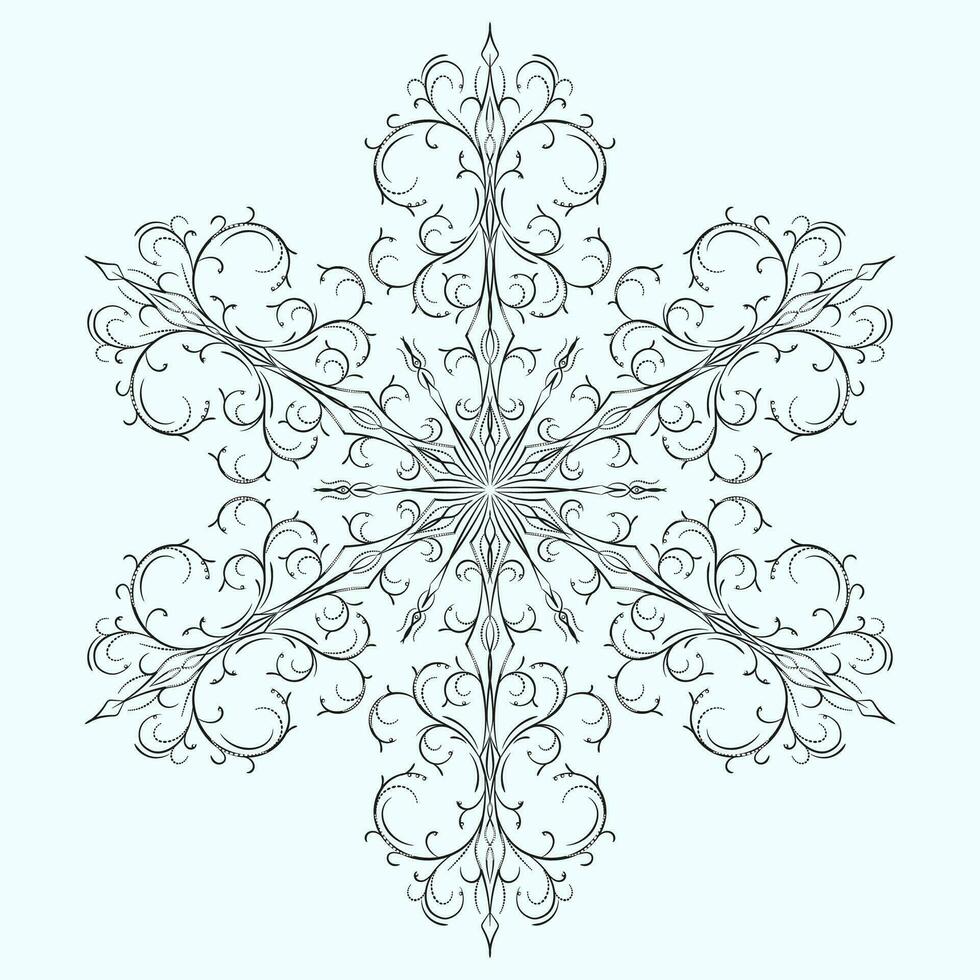 flocon de neige pour Noël et Nouveau années conception vecteur